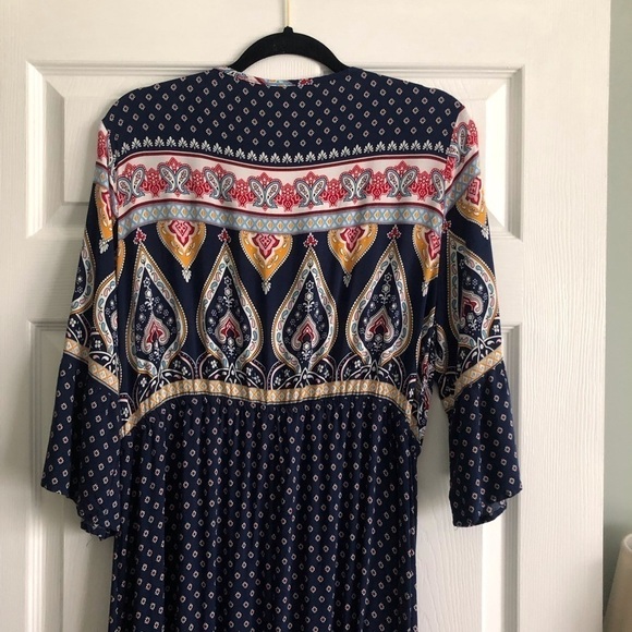 Shein navy boho maxi dress in size 2xl - Picture 5 of 6